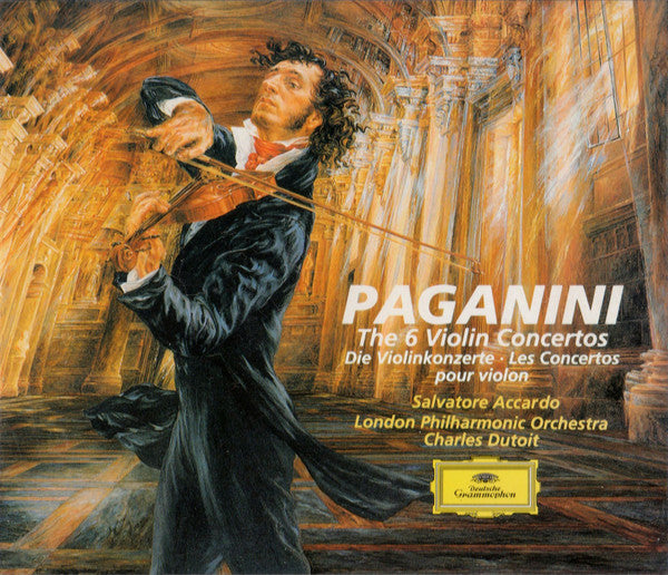 Niccolò Paganini - Salvatore Accardo, The London Philharmonic Orchestra, Charles Dutoit : The 6 Violin Concertos = -Die Violinkonzerte (3xCD, Album)