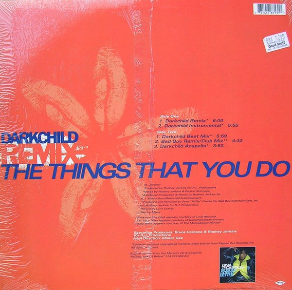 Gina Thompson Featuring Raekwon, Mr. Mike Nitty And Craig Mack : The Things That You Do (Darkchild Remix) (12", Single)