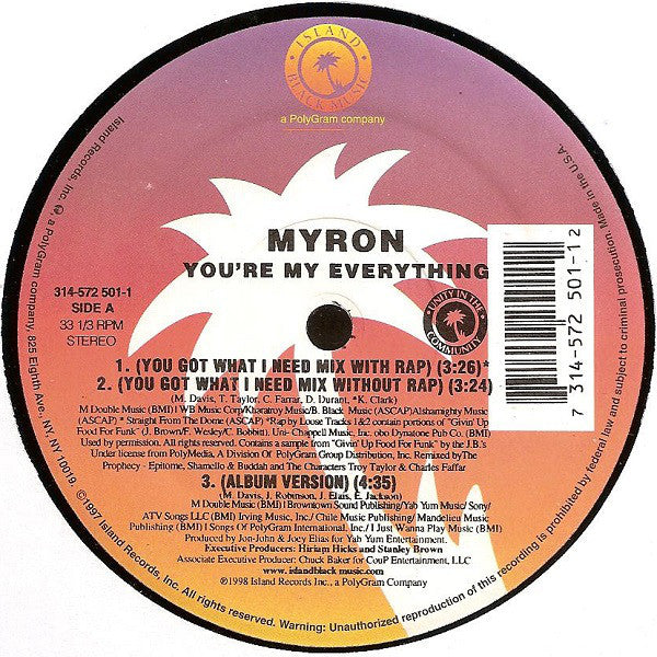 Myron : You're My Everything (12")