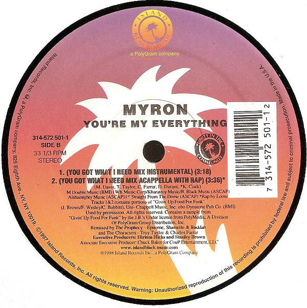 Myron : You're My Everything (12")