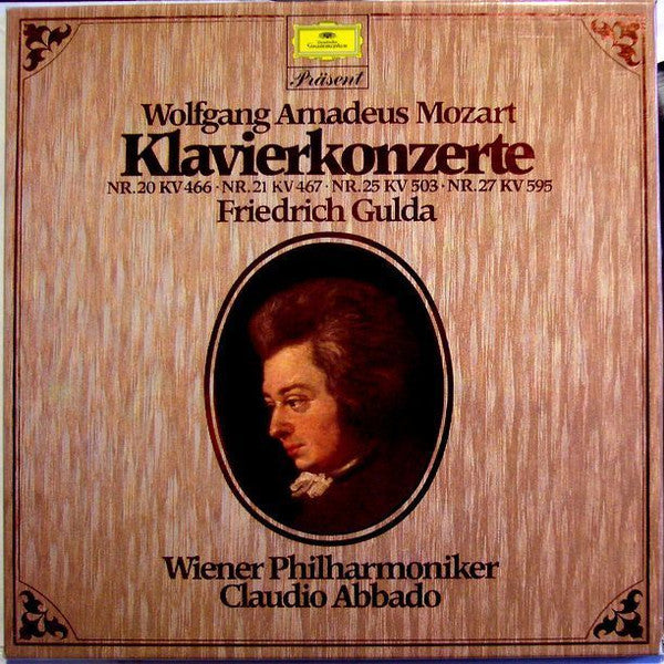 Wolfgang Amadeus Mozart - Friedrich Gulda, Wiener Philharmoniker, Claudio Abbado : Klavierkonzerte Nr. 20 KV 466 Nr. 21 KV 467 Nr. 25 KV 503 Nr. 27 KV 595 (2xLP + Box, Comp)