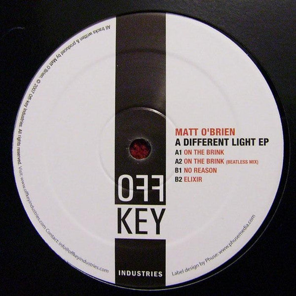 Matt O'Brien : A Different Light EP (12", EP)