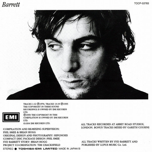 Syd Barrett : Barrett (CD, Album, RE, 追悼盤)