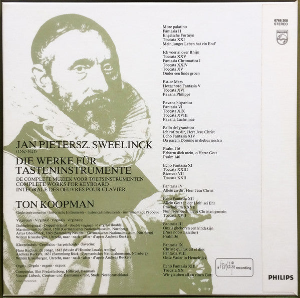 Jan Pieterszoon Sweelinck, Ton Koopman : Die Werke für Tasteninstrumente (6xLP)