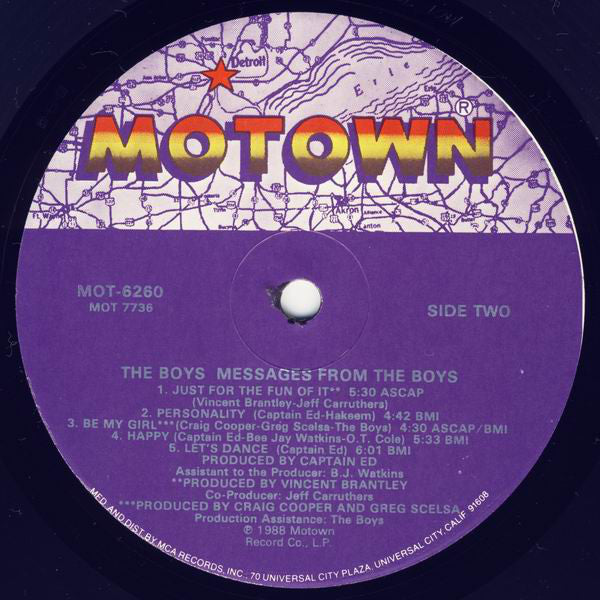 The Boys : Messages From The Boys (LP, Album)