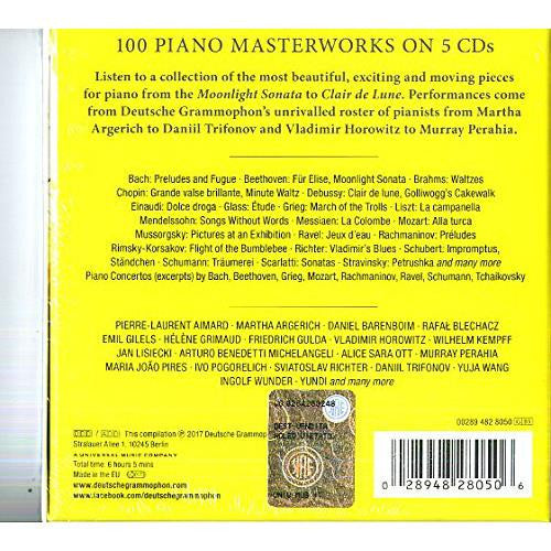 Various : 100 Piano Masterworks (5xCD, Comp)