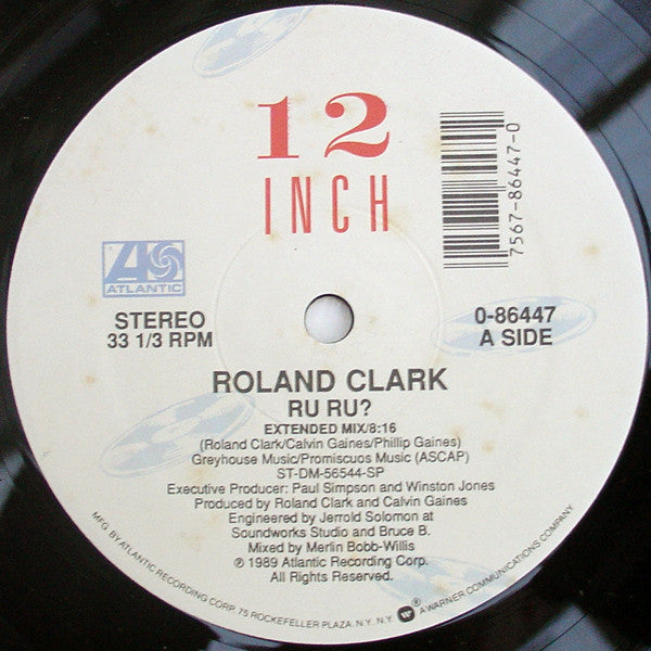 Roland Clark : RU RU? (12")