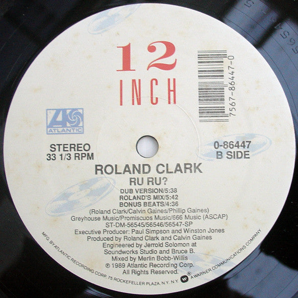 Roland Clark : RU RU? (12")