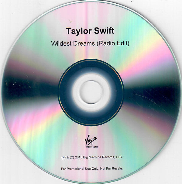 Taylor Swift : Wildest Dreams (CDr, Single, Promo)