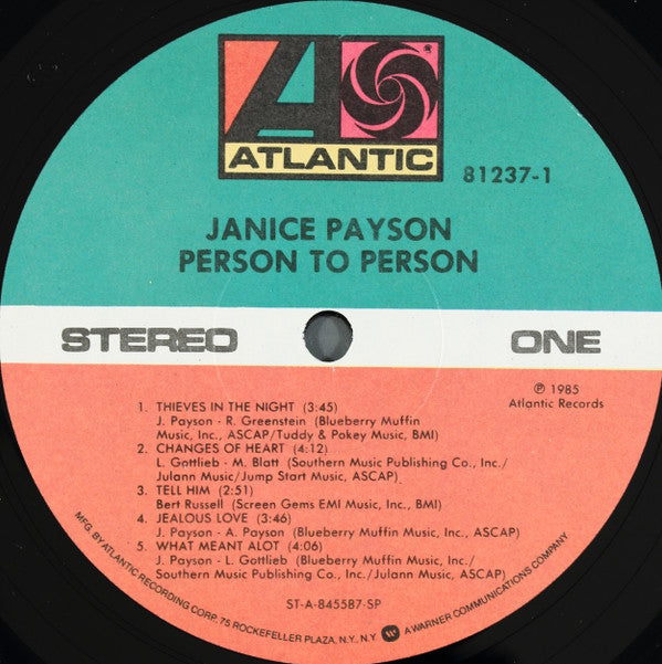 Janice Payson : Person To Person (LP)