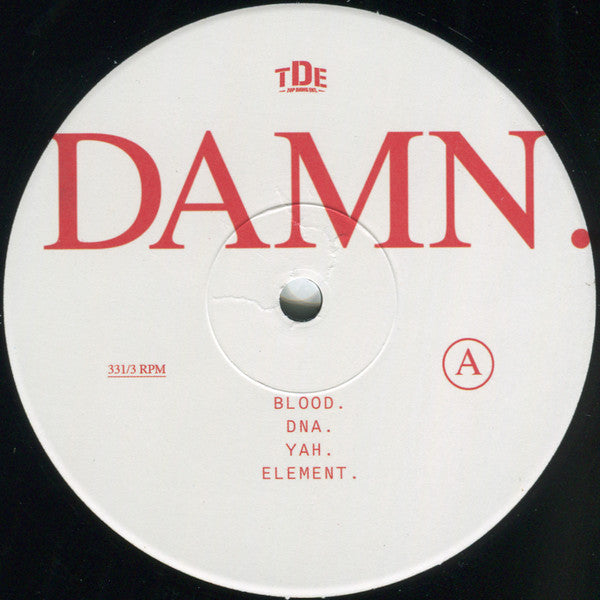 Kendrick Lamar : Damn. (2xLP, Album, Gat)