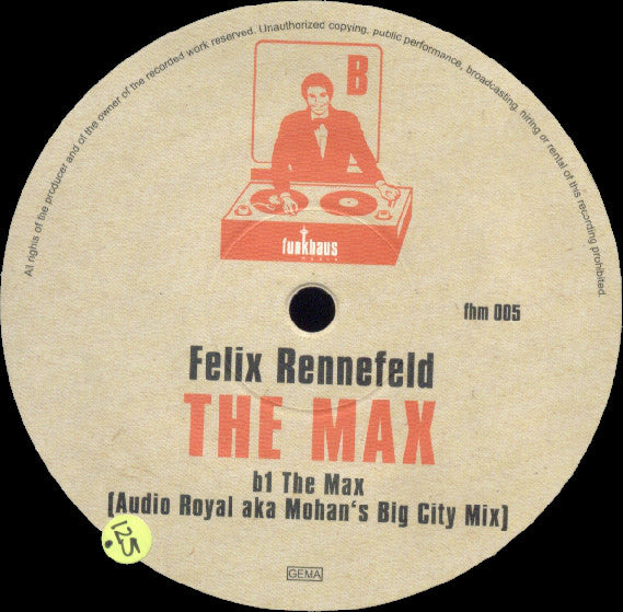 Felix Rennefeld : The Max (12")