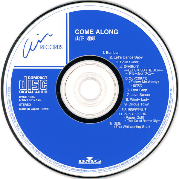 Tatsuro Yamashita : Come Along (CD, Comp, RE)