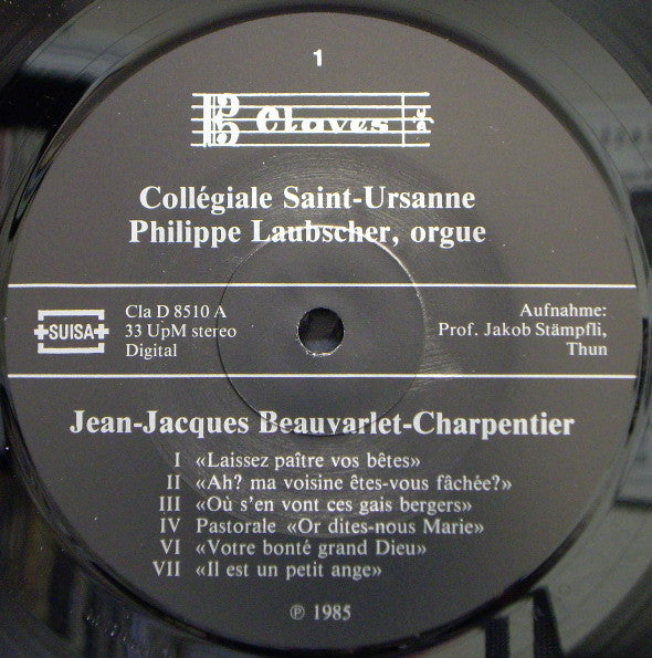 Jean Jacques Beauvarlet-Charpentier, Guillaume Lasceux, Philippe Laubscher : Spielt Orgelwerke von Beauvarlet-Charpentier Und Guillaume Lasceux (LP)