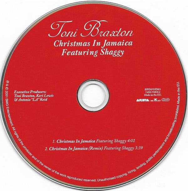 Toni Braxton Featuring Shaggy : Christmas In Jamaica (CD, Single)