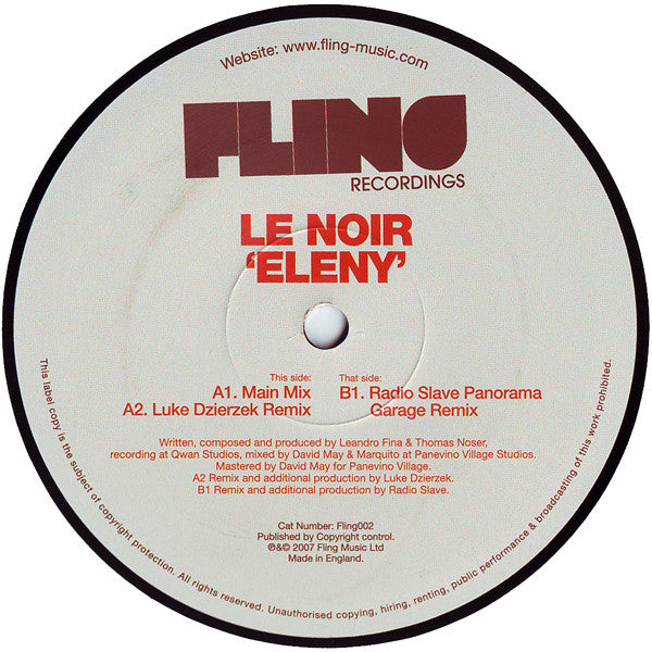 Le Noir : Eleny (12")