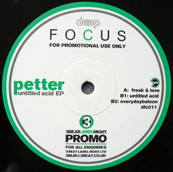 Petter (5) : Untitled Acid EP (12", EP, Promo)