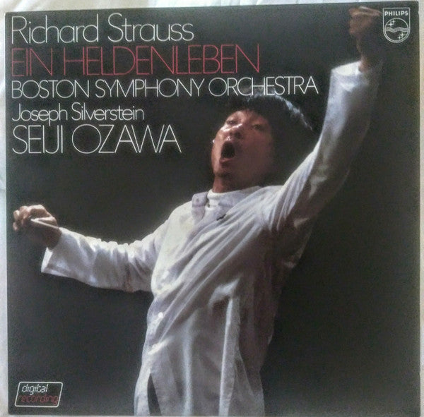 Richard Strauss - Boston Symphony Orchestra, Seiji Ozawa, Joseph Silverstein : Ein Heldenleben (LP)