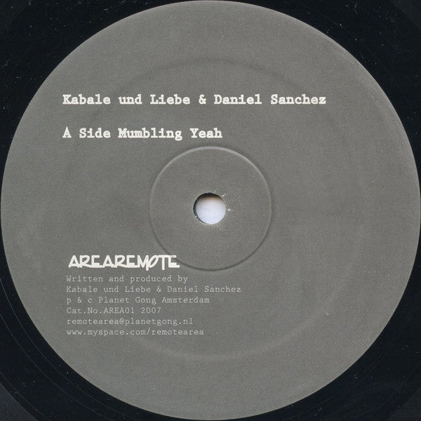 Kabale Und Liebe & Daniel Sanchez : Mumbling Yeah (12", S/Sided)