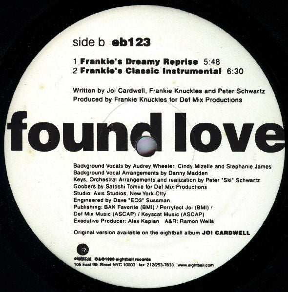 Joi Cardwell : Found Love (12")