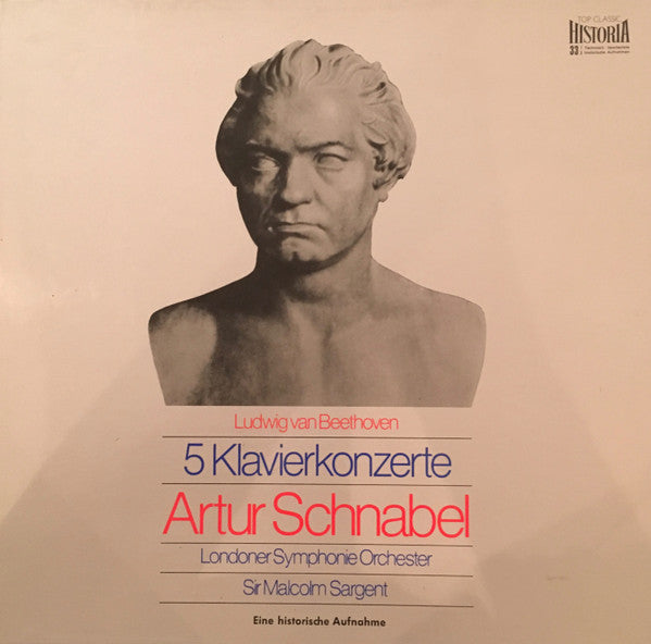 Beethoven*, Artur Schnabel : 5 Klavierkonzerte (4xLP, Comp + Box)