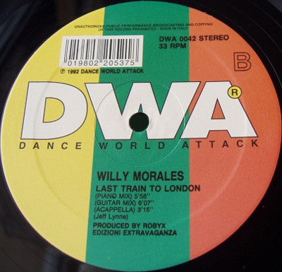 Willy Morales : Going Back / Last Train To London (12")