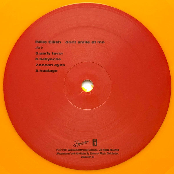 Billie Eilish : Dont Smile At Me (12", EP, Ltd, Yel)