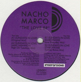 Nacho Marco : The Love EP (12", EP)