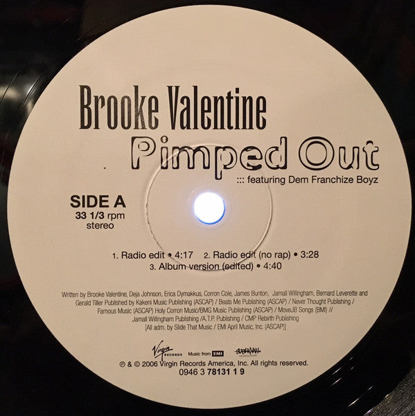 Brooke Valentine Feat. Dem Franchize Boyz : Pimped Out (12")