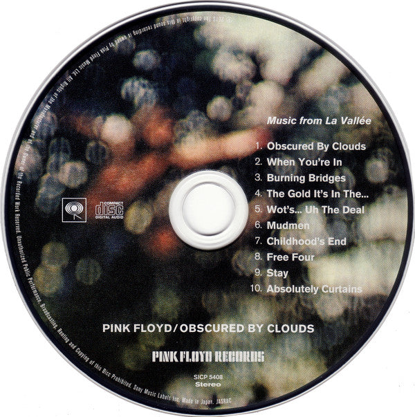 Pink Floyd : Obscured By Clouds (Music From La Vallée) = 雲の影 (CD, Album, Ltd, RE, RM, Pap)