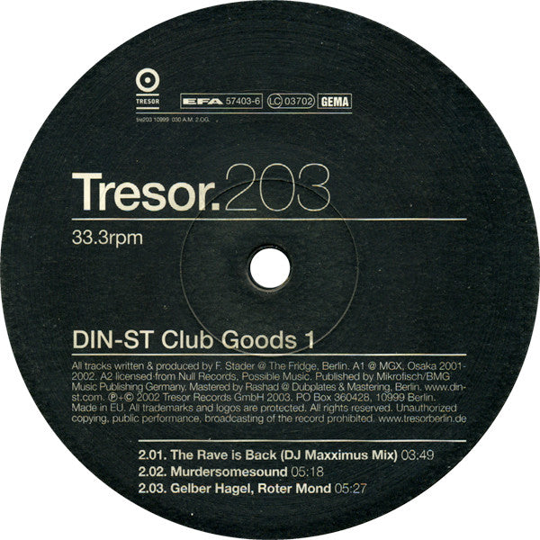 Din-St : Club Goods 1 (12")