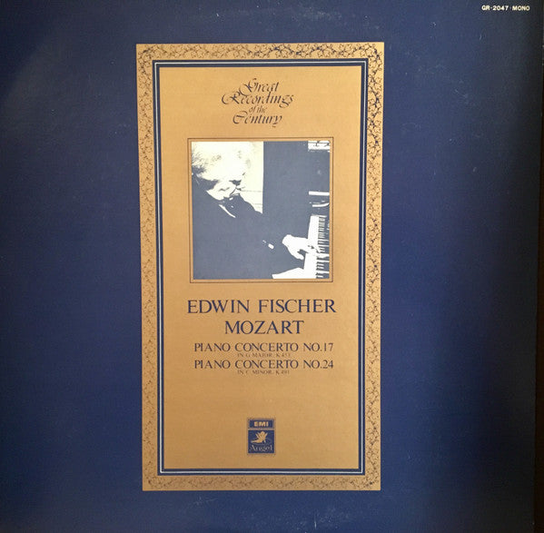 Wolfgang Amadeus Mozart, Edwin Fischer : Piano Concerto No. 17 / Piano Concerto No. 24 (LP, Mono)