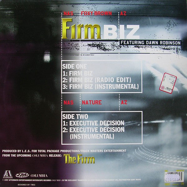 The Firm (6) Featuring Dawn Robinson : Firm Biz (12")