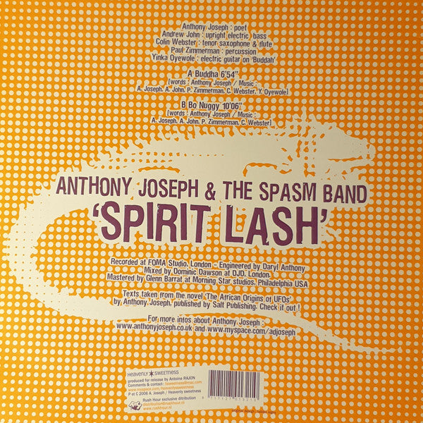 Anthony Joseph & The Spasm Band : Spirit Lash (12")