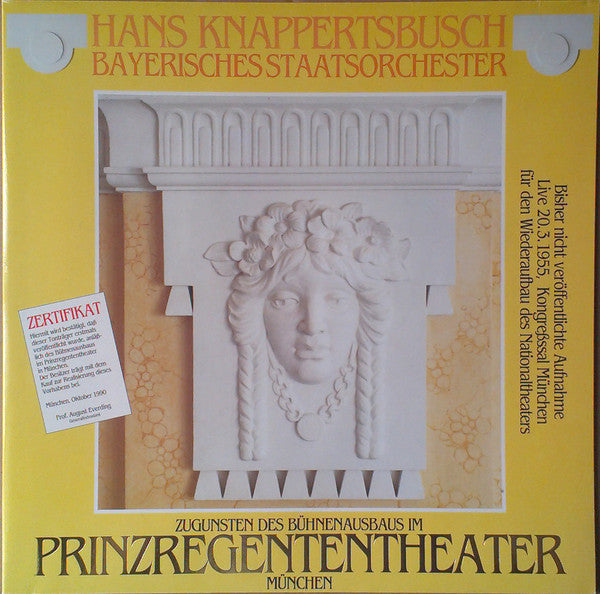 Hans Knappertsbusch, Bayerisches Staatsorchester : Zugunsten Des Bühnenausbaus Im Prinzregententheater München (LP, Album, Mono, Pic)