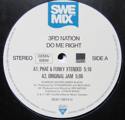 3rd Nation : Do Me Right (12")