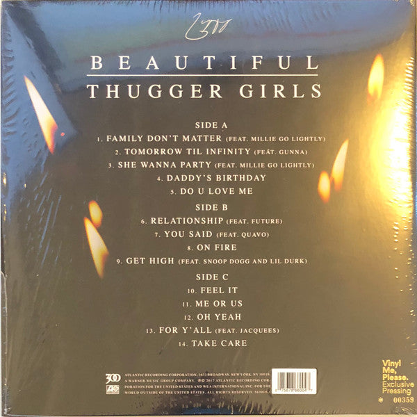 Young Thug (2) : Beautiful Thugger Girls (LP, Pin + LP, S/Sided, Etch, Pin + Club, Ltd, Mixt)