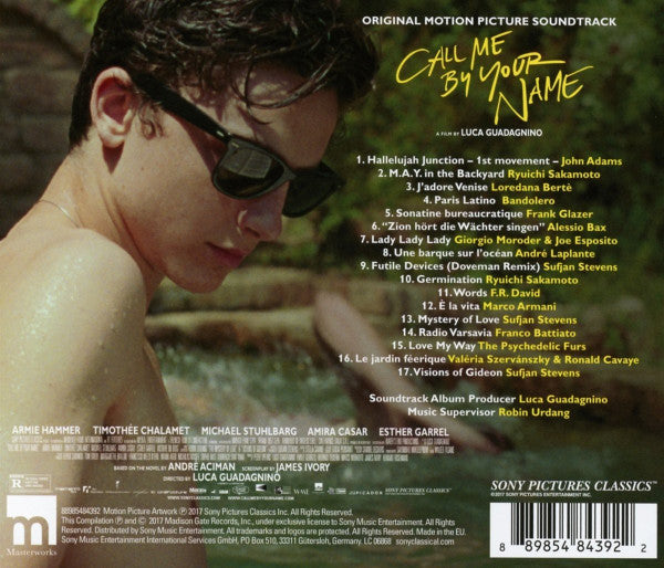 Various : Call Me By Your Name (Original Motion Picture Soundtrack) (CD, Album, Comp)