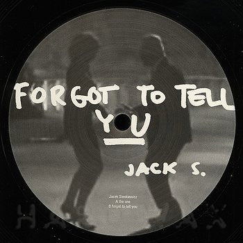 Jacek Sienkiewicz : Forgot To Tell You (12")