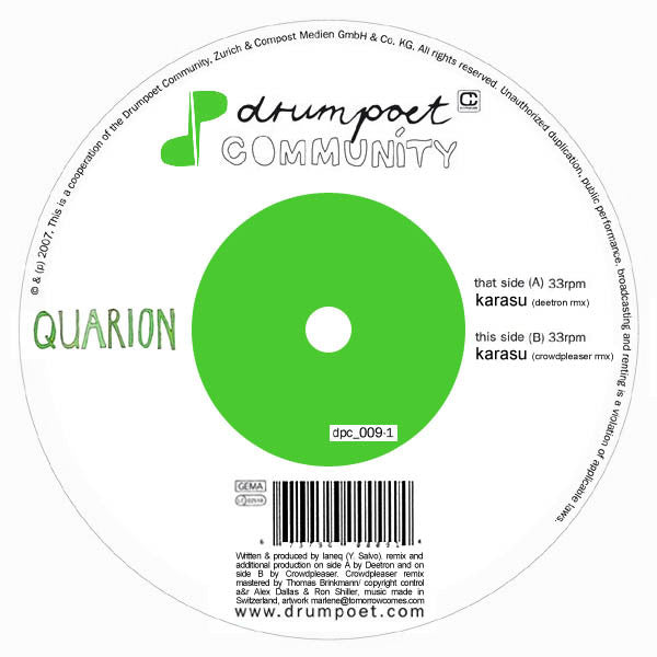 Quarion : Karasu (Remixes) (12")