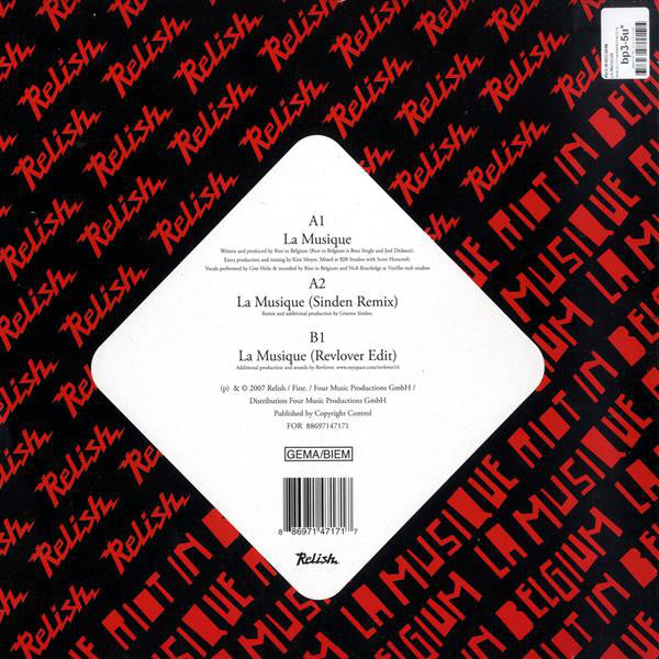 Riot In Belgium : La Musique (12")