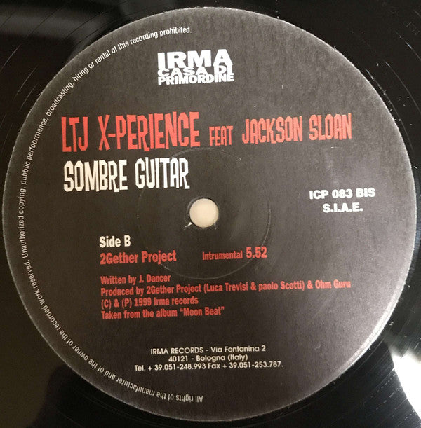 LTJ X-Perience Feat. Jackson Sloan : Sombre Guitar (12", Single)