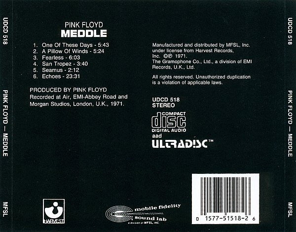 Pink Floyd : Meddle (CD, Album, RE, RM, 24k)