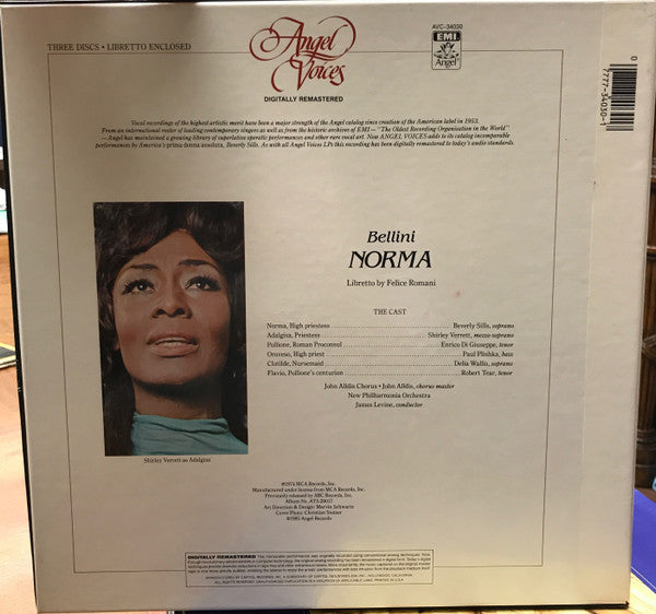 Beverly Sills, Vincenzo Bellini, New Philharmonia Orchestra, James Levine (2) : Norma (3xLP, RM)