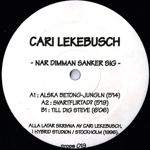 Cari Lekebusch : Nar Dimman Sanker Sig (12")