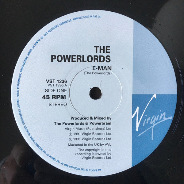 The Powerlords : E-Man EP (12", EP)