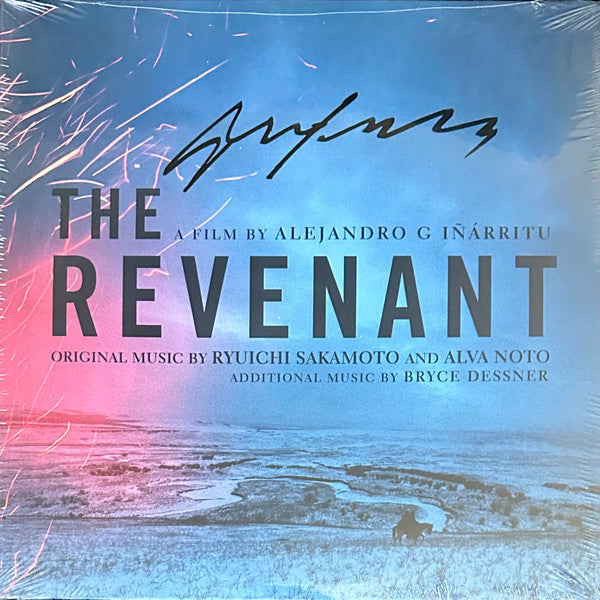 Ryuichi Sakamoto, Alva Noto & Bryce Dessner : The Revenant (Original Motion Picture Soundtrack) (LP, Blu + LP, Whi + Album, Ltd, sig)