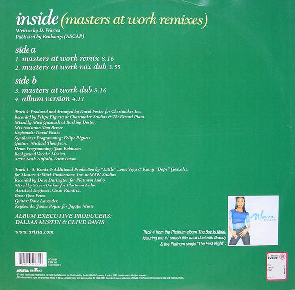 Monica : Inside (Masters At Work Remixes) (12")