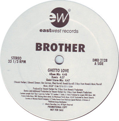 Brother : Ghetto Love (12", Promo)