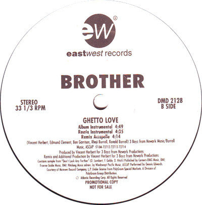 Brother : Ghetto Love (12", Promo)